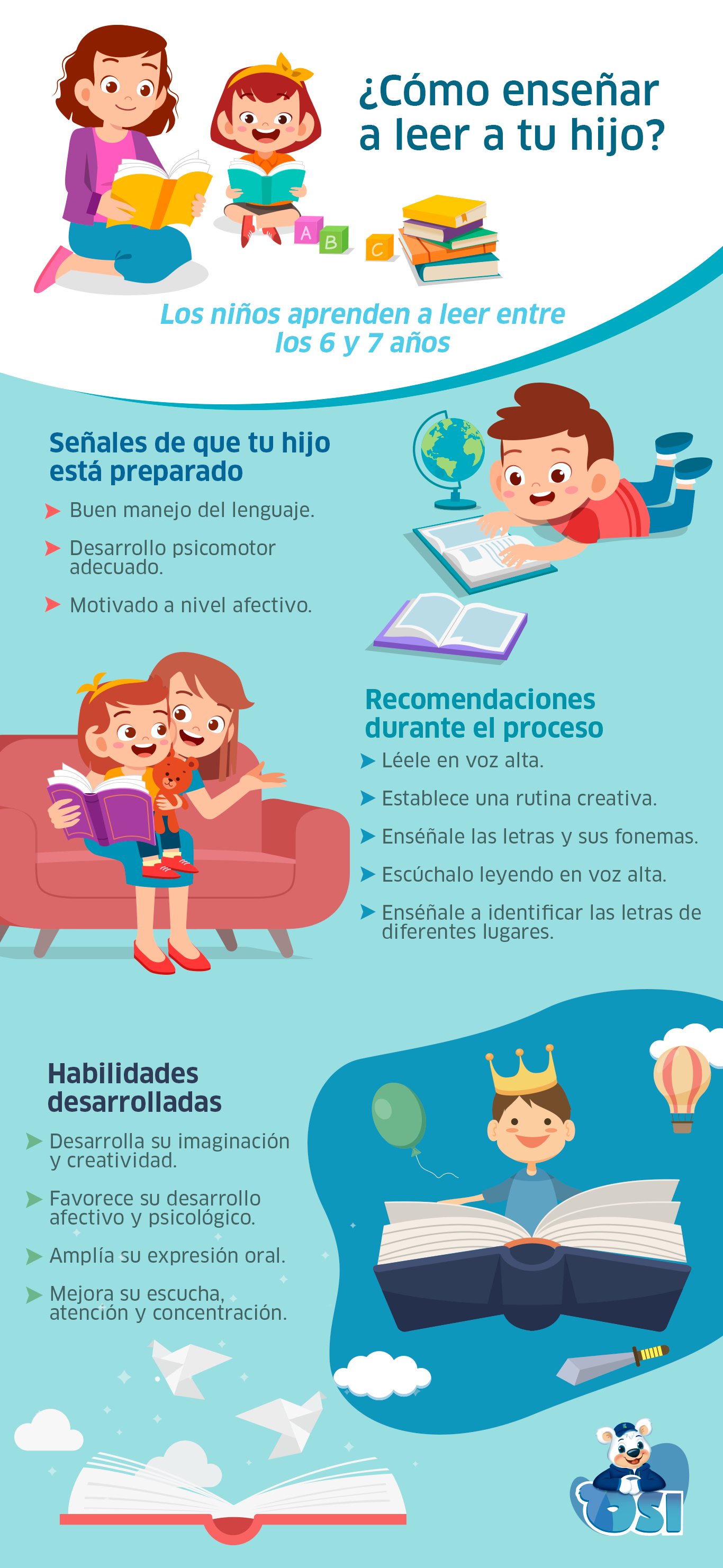 ¿ Cómo enseñar a leer a tu hijo?